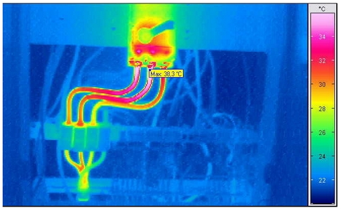 Prüfung unter Last mit Wärmebildkamera